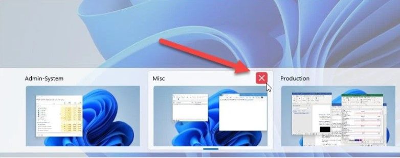 How to delete virtual desktops in Windows 11