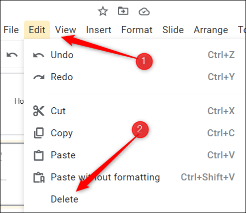 How to remove text box from Google Slides