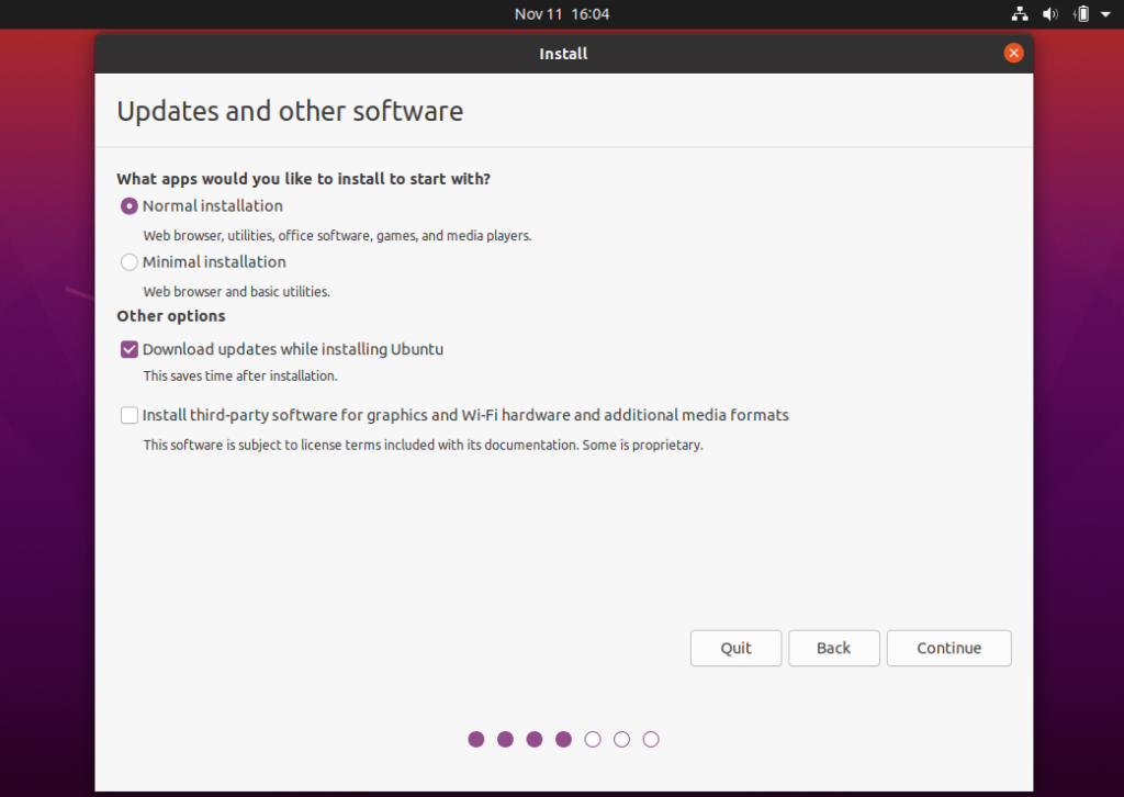 Windows ubuntu linux dual boot updates and other software