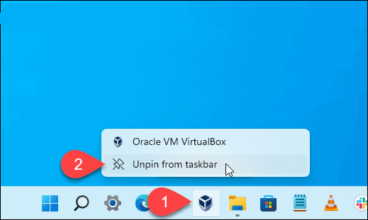 Unpin icons to gain more space on the taskbar.