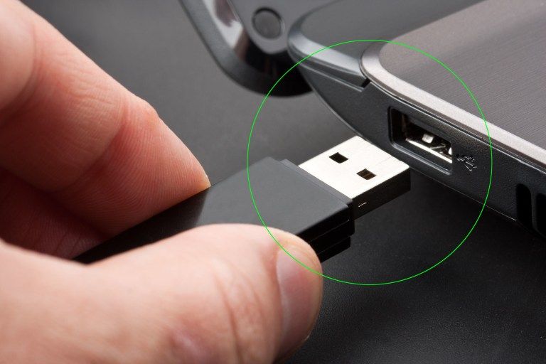 Connect USB to computer.