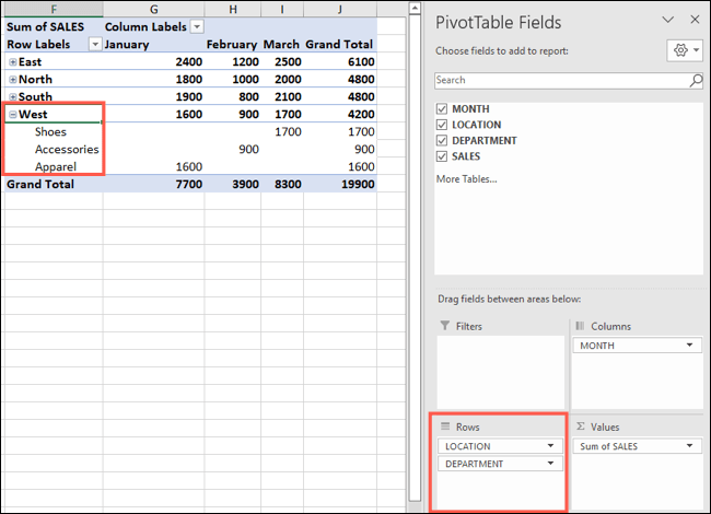 Edit Excel Pivot Table