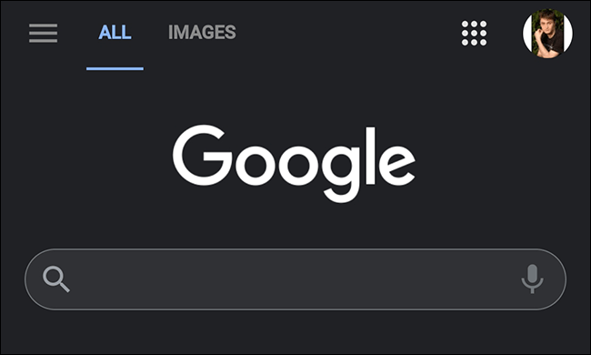So we can enable the dark mode of the Google search engine on mobile devices.