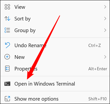 Open Windows terminal.