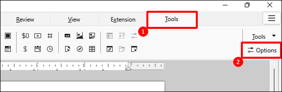 LibreOffice tools.