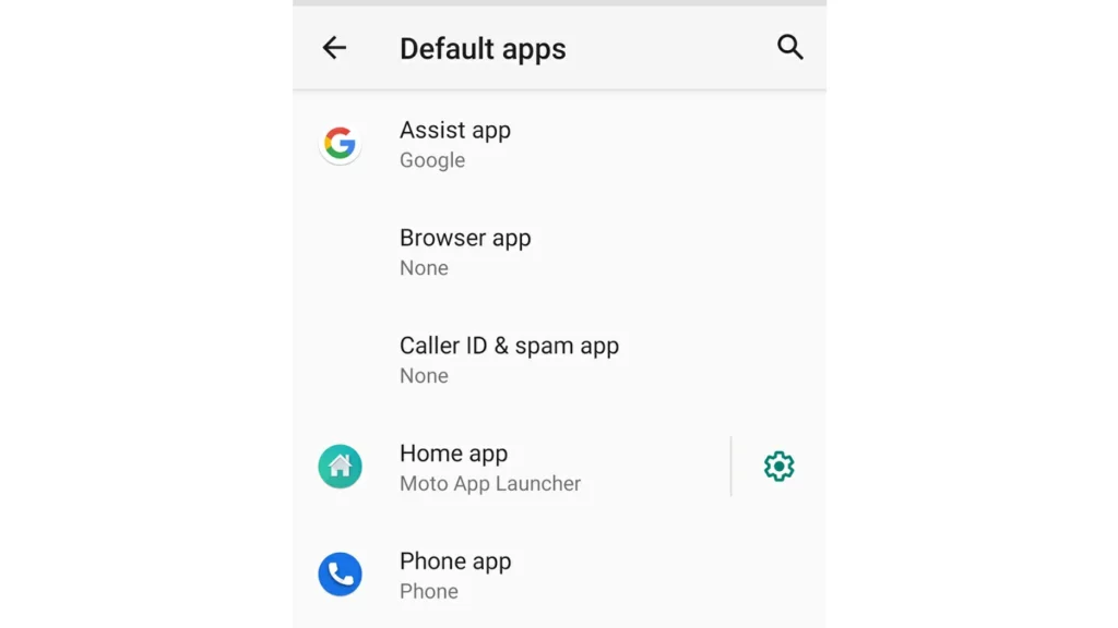change default apps android 2