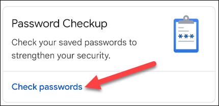 Check passwords.