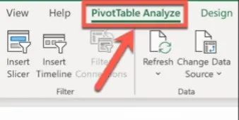Analyze pivot table.
