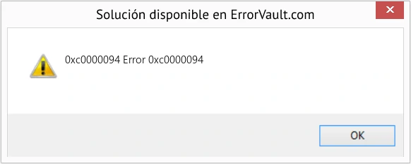 fix error 0xc0000094 Windows 1.5