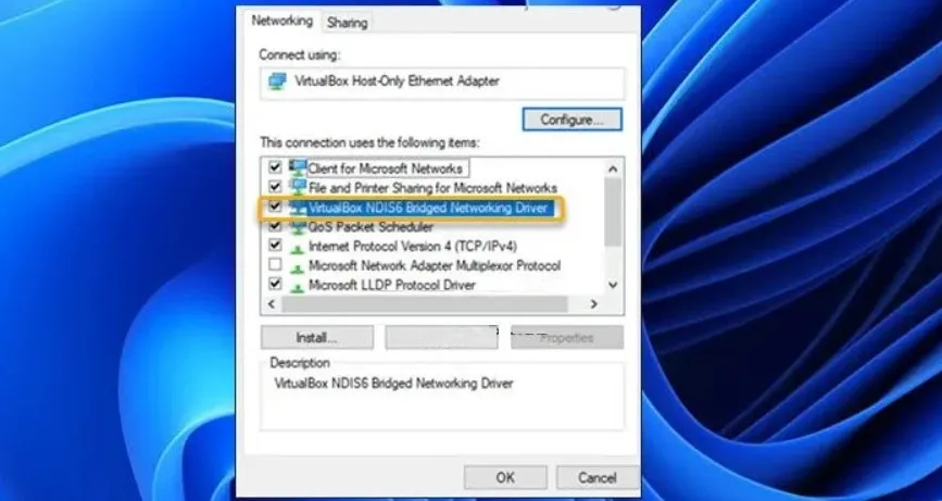 Disable and enable VirtualBox NDIS6 bridged network driver