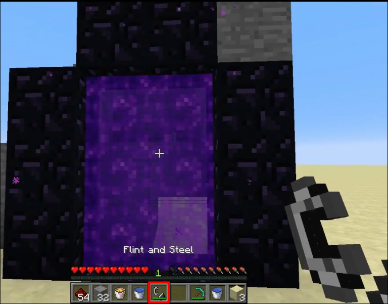 Portal to the Nether activated.