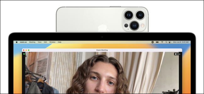 Requirements for using iPhone as a webcam with the Mac Continuity Camera.