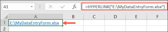 Uses of the hyperlink function in Microsoft Excel