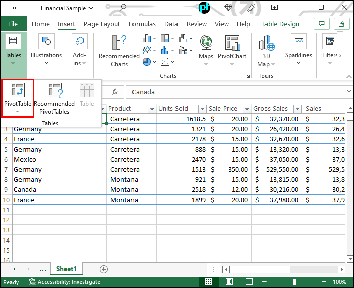 calculate percentage change excel 3