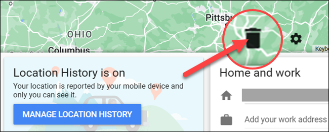 delete web maps history