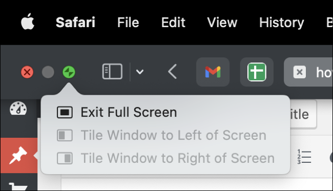 Exit split screen.