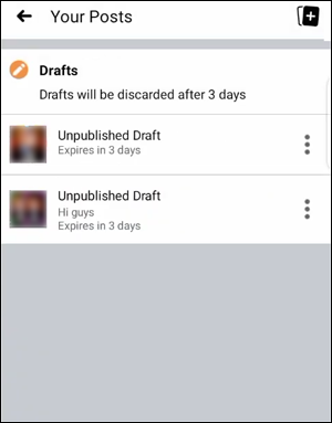 Edit drafts from Android.