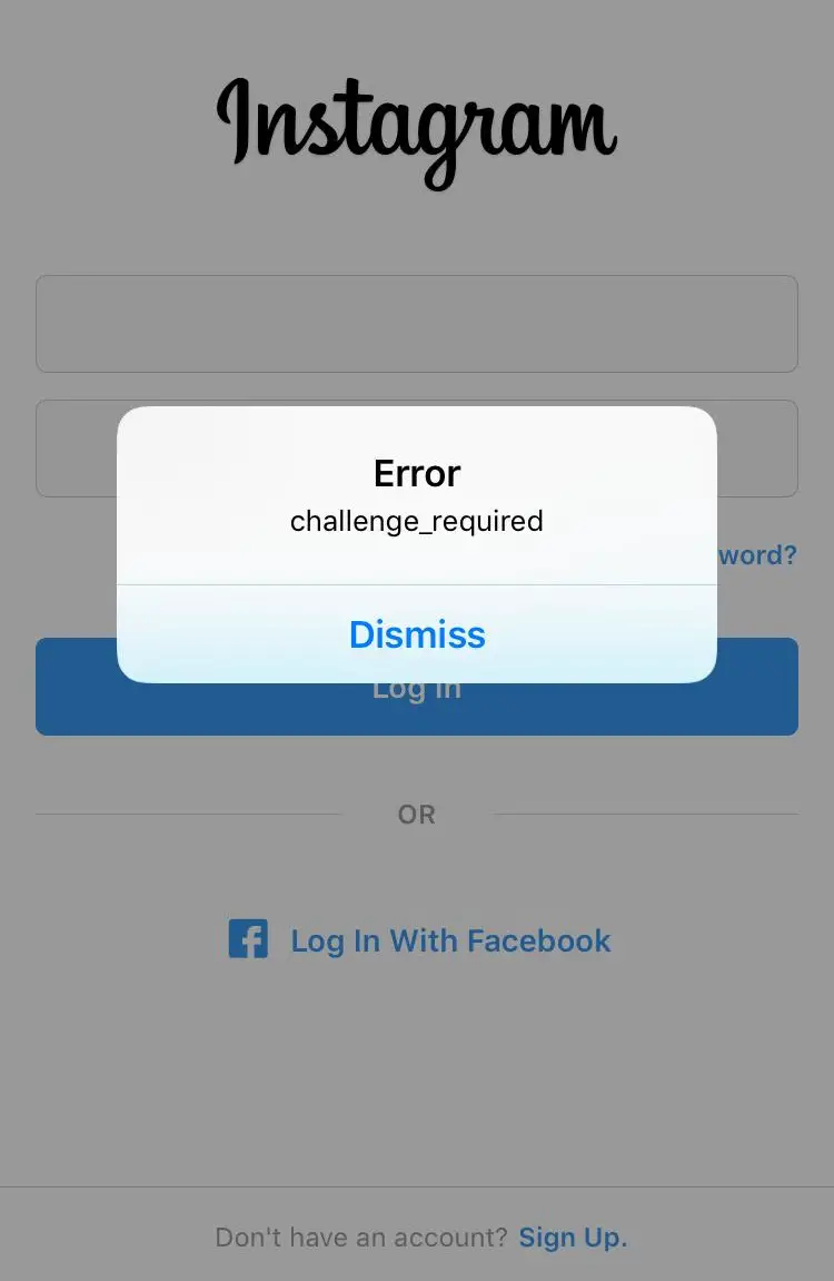 solution Challenge_Required error Instagram 2